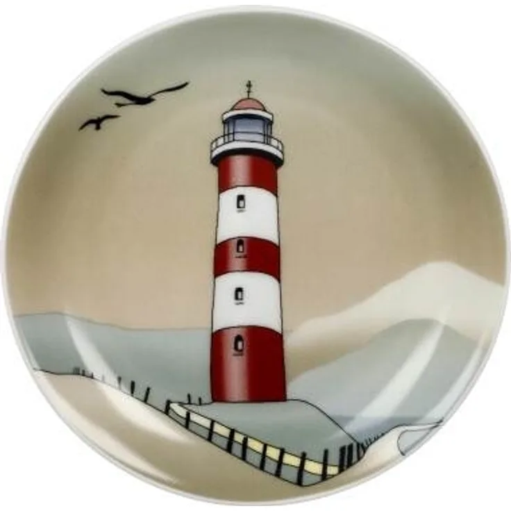 Goebel Miniteller Lighthouse, Dekoteller mit Aufhänger, Scandic Home, Fine Bone China, Bunt, 10 cm, 23101641