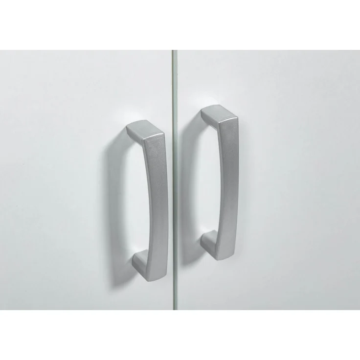 Inter Link Haushaltsschrank - Mehrzweckschrank 70 cm Breit - Schrank mit 2 Türen, 5 Fächern, Verstellbaren Einlegeböden - Besenschrank, Putzschrank, Allzweckschrank - 70 x 34 x 189 cm - Weiss – Bild 7