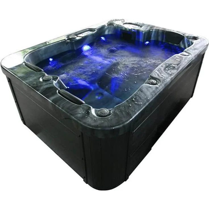 HOME DELUXE Outdoor-Whirlpool 'Black Marble Pure', 210 x 160 cm, für 3 Personen – Bild 10