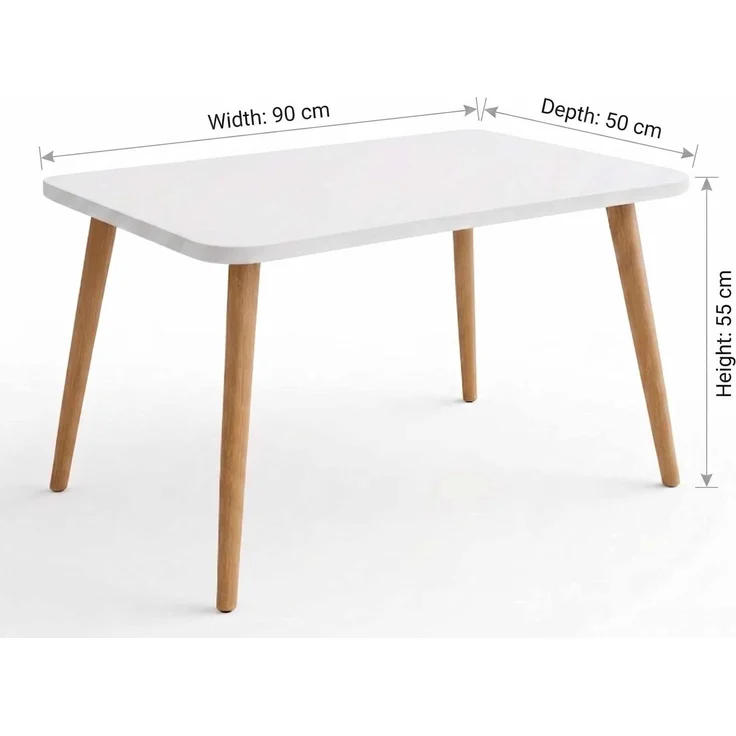 Skye Decor 'Peka147P - White' Couchtisch, Weiß, 90 x 55 x 50 cm – Bild 5