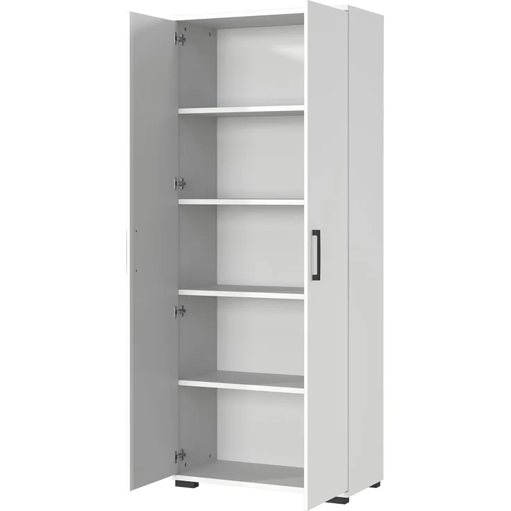 Germania Aktenschrank 4250-69 GW-Profi, in Lichtgrau, mit Metallgriffen, 80 x 200 x 40 cm (BxHxT) – Bild 5