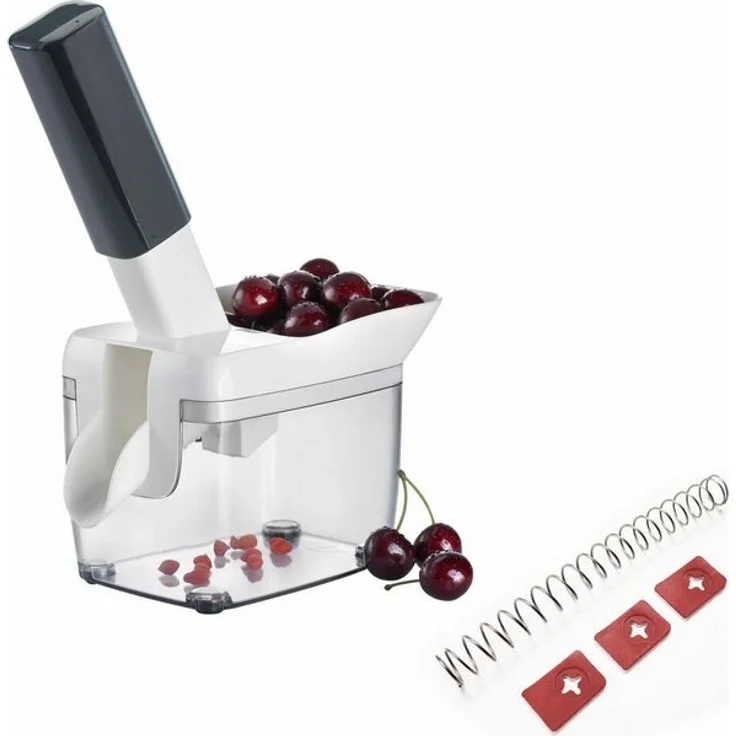 WESTMARK Entkerner für Kirschen, mit Schütte, Kernkassette, Rezeptheft, Verschleißteil-Se, ABS, SAN, Edelstahl, TPE – Bild 4