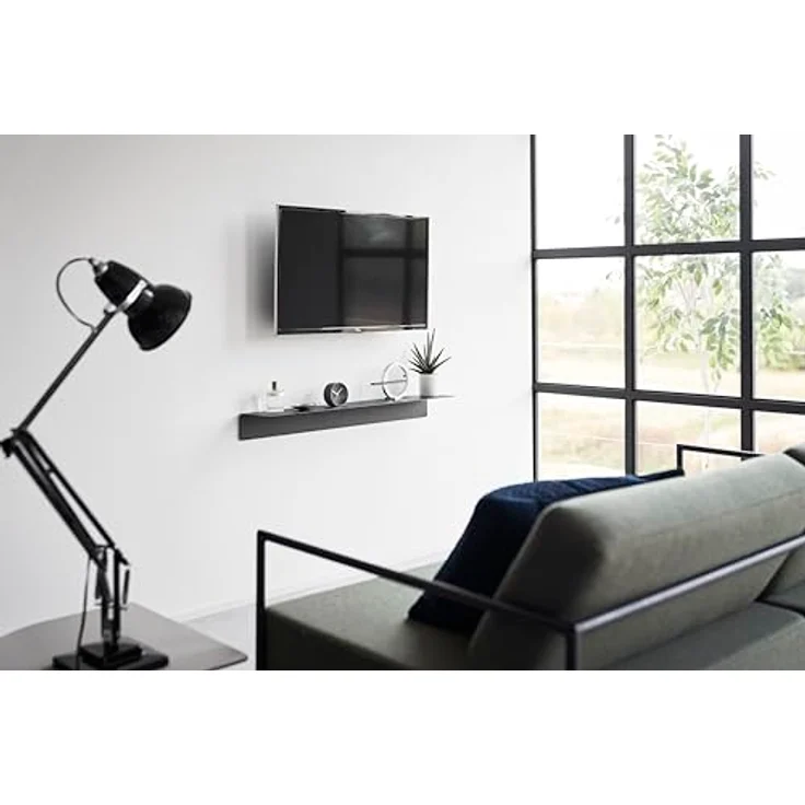 Yamazaki Wandregal aus Metall, Schwarz, 90x9x15 cm, vielseitig einsetzbar für modernen Wohnstil – Bild 2