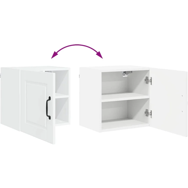 vidaXL Wandschrank PORTO Weiß 40 x 31 x 40 cm Holzwerkstoff 885225 – Bild 11