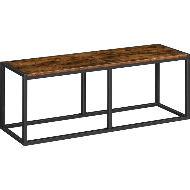 HOOBRO Sitzbänke für Esszimmer Bank, 120 x 30 x 46,5 cm Küchenbank, Essbank im Industrie Design, Stabiler Metallrahmen, Einfach zu montieren, für Küche, Wohnzimmer, Eingang, Schlafzimmer EBF12CD01