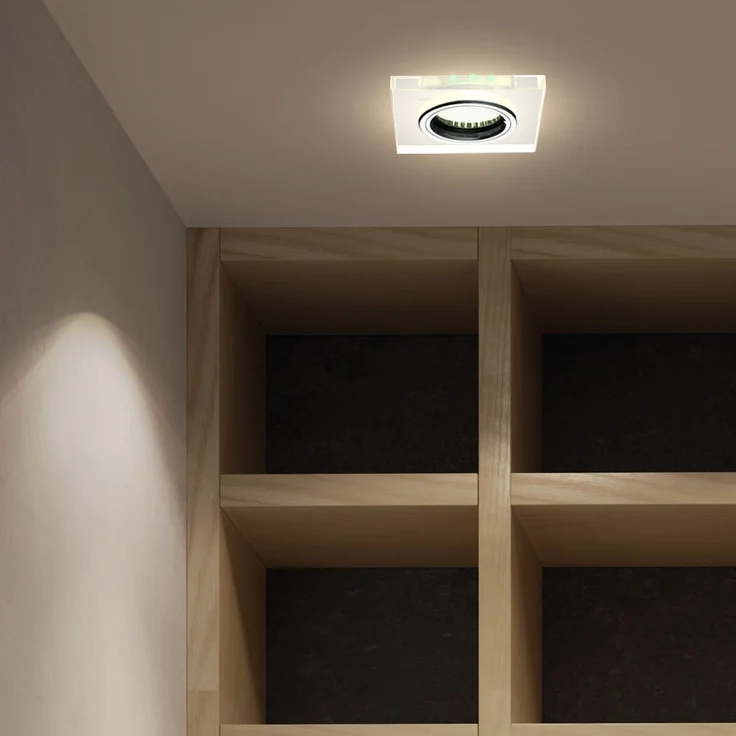 Einbaustrahler aus Glas mit weißen Deko LEDs SOREN – Bild 7
