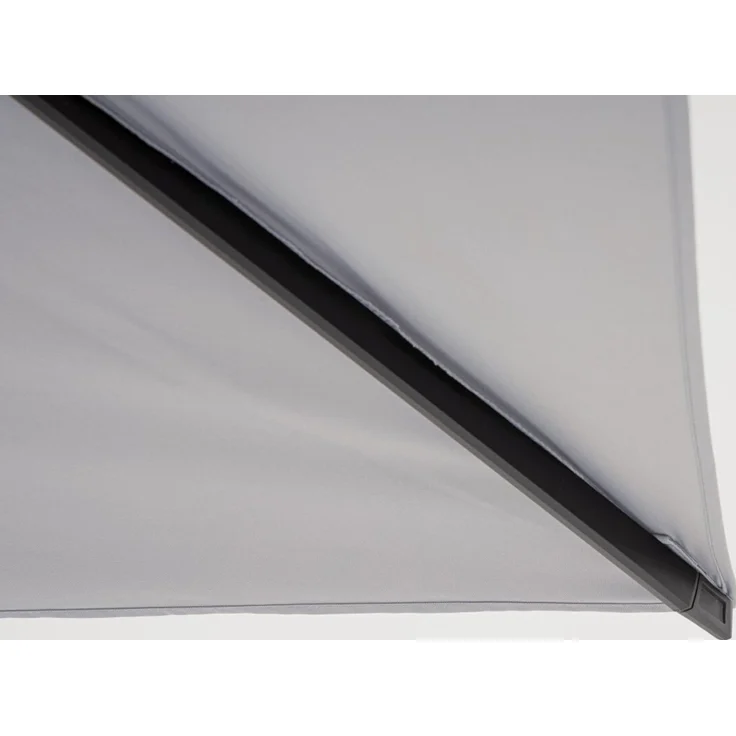 Sonnenschirm Gava aus Aluminium, modern und 360° schwenkbar, hellgrau, rechteckig 3x4 m – Bild 9