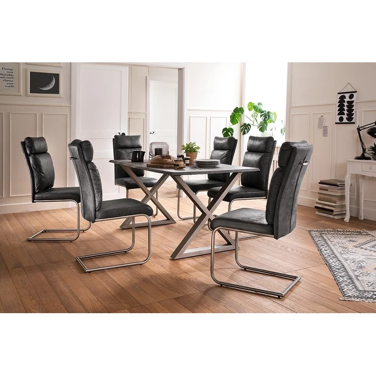 Tischgestell >CALABRIA< (2er-Set) in silber - 73x74x8 (BxHxT) – Bild 4