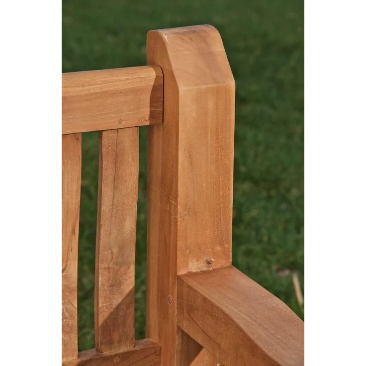 CLP Teakbank Jackson V2 Gartenbank mit Rückenlehne wetterfest stabil massiv,teak 150 cm – Bild 6