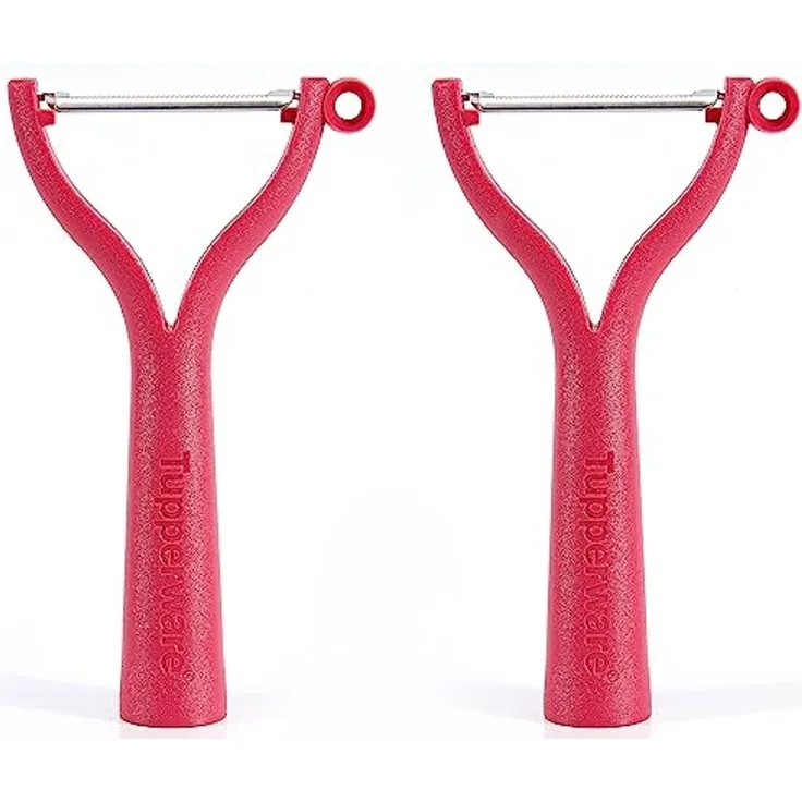 TUPPERWARE Sparschäler Universalschäler (2) rot D119