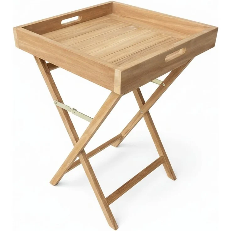 Teakholz Beistelltisch SABANG HIGH 72cm – Bild 1