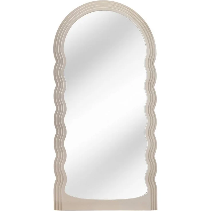 riess-ambiente Wandspiegel WAVE 160cm greige (Einzelartikel, 1-St), Flur · Kunststoff · Rahmen · Rundbogen · Ganzkörper · Groß · Modern – Bild 1