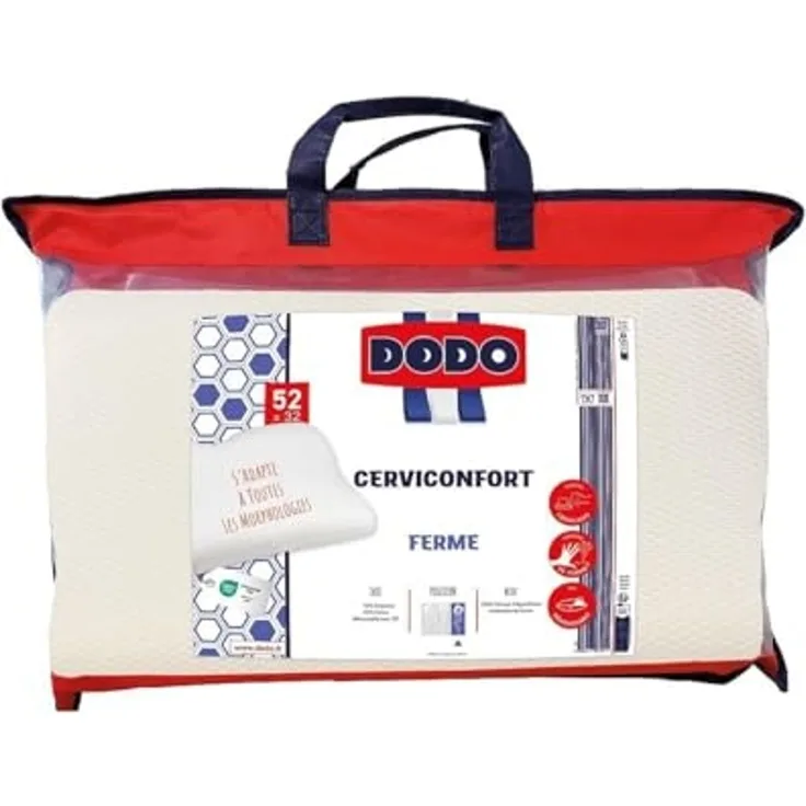 DODO - PERFECT POSITION Kopfkissen StoffStoff Weiß - B 35 cm x H 10 cm x L 52 cm