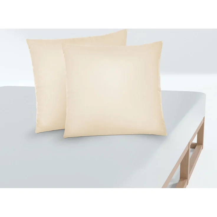 biberna Feinjersey-Kissenbezug, 2-teilig, kitt, 40x40 cm – Bild 3
