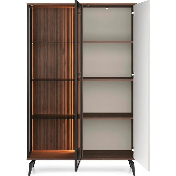 Compleo Standvitrine Vitrine moderne Vitrine mit Lamellen VIVIN – Bild 3