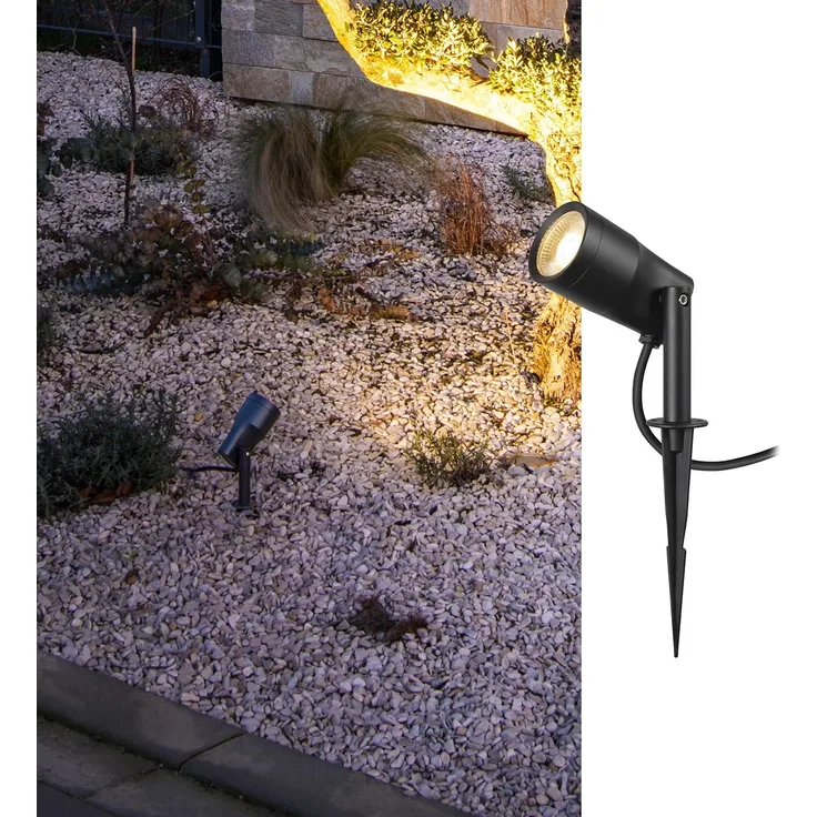 SLV 1007147 SYNA GARDEN Erdspießleuchte 3000K IP65 36° 540lm schwarz
