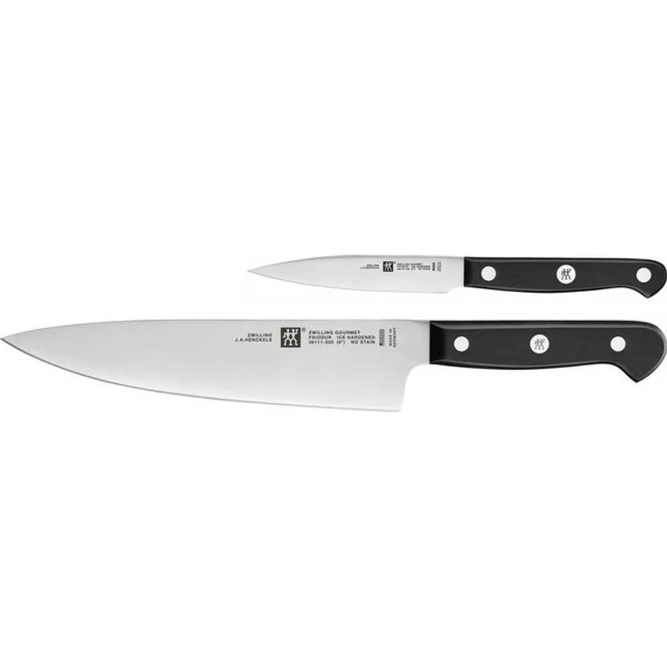 Zwilling Gourmet 2 Stück schwarze Küchenmesser aus Edelstahl – Bild 4
