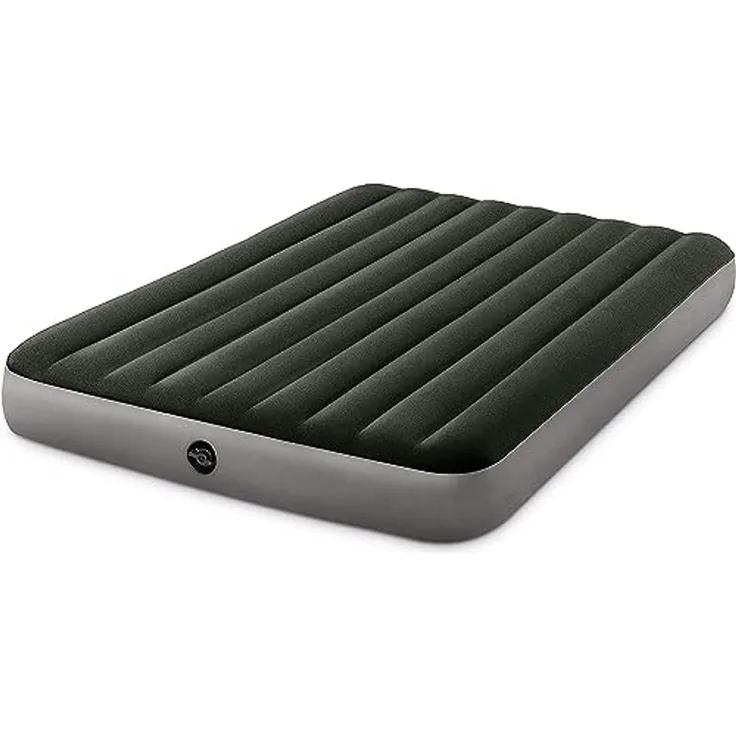 Intex 'Queen Dura-Beam Prestige' Luftmatratze mit Batteriepumpe, grün, 152 x 203 x 25 cm