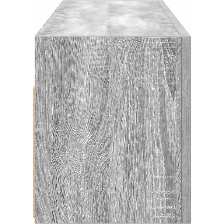 vidaXL Bad-Wandschrank Grau Sonoma 100x25x30 cm Holzwerkstoff 860099 – Bild 6