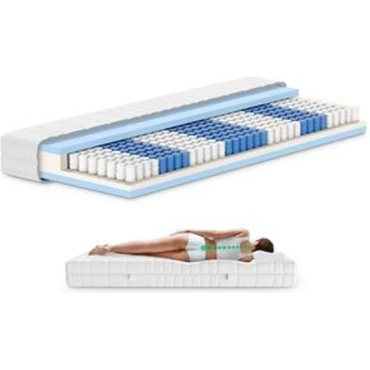 Taschenfederkernmatratze 7-Zonen Federkernmatratze, Orthopädische Matratze, Made in Germany, AM Qualitätsmatratzen, 20 cm hoch, 80x200 cm – Bild 6