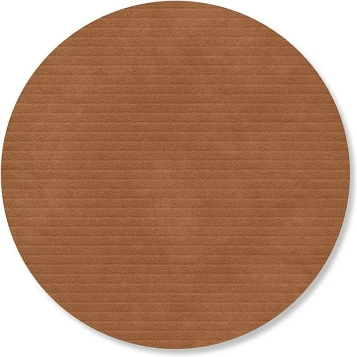 LIND DNA Glass Mat Circle ⌀ 10 cm Corduroy Nature