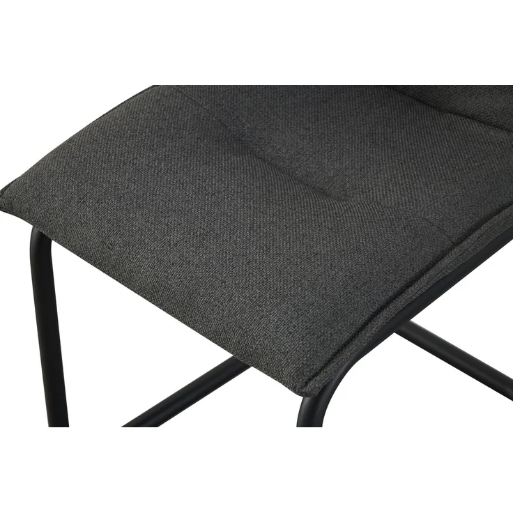 Schwinger-Stuhl 2er Set Torino Stühle in Anthrazit - gemütliches Design - B/H/T: 46x89x57 cm – Bild 9