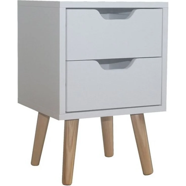 HTI-Living Nachtkommode Nachtschrank 2 Schubladen Thekla 2945 (Stück, 1 St, 1 Nachtschrank), Nachttisch 2 Schubladen – Bild 2