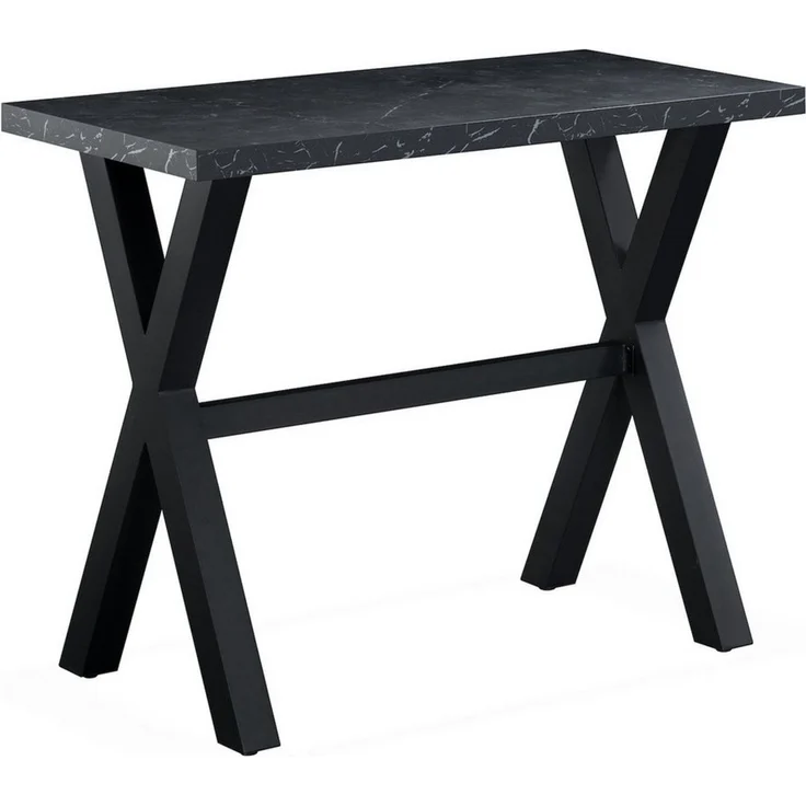 DUBI Möbel Bartisch LOTTE, schweres 4-Fuß oder X-Gestell, Metallgestell, Holztischplatte aus MDF – Bild 5