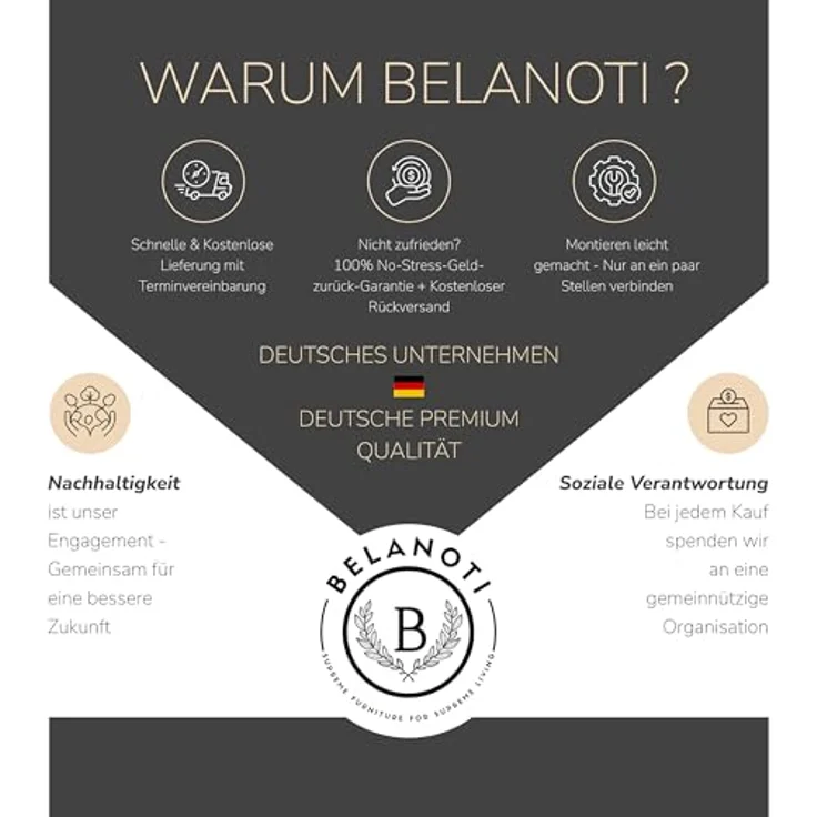 Belanoti MARBO Boxspringbett 140x200 mit Bettkasten 7-Zonen Taschenfederkern Matratze inklusive Visco Topper Bett 140x200 Eiche in der Farbe Hellgrau H2/H3 Polsterbett mit Massivholz Eiche – Bild 5