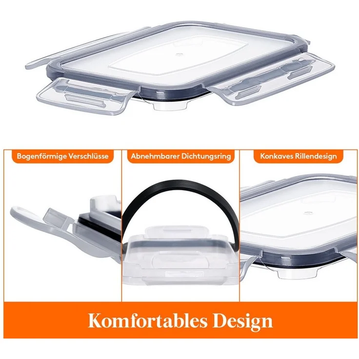 Lifewit Vorratsdose 24er luftdichte Vorratsdosen mit Deckel für Getreide, Mehl & Zucker, (48-tlg, 48 x Vorratsglas, 24 x Vorratsglas) – Bild 4