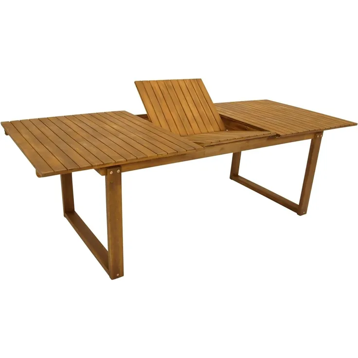 DEGAMO SANTIAGO Garten-Ausziehtisch, Holz Akazie, braun, 180/240x100cm