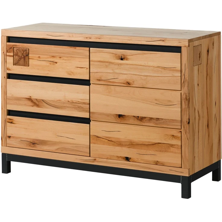 Sideboard Kernbuche 120x45x85 natur geölt VILLANDERS #110 – Bild 1