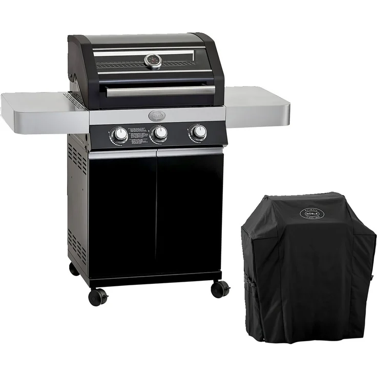 Rösle 'VIDERO G3' Gasgrill, Edelstahl, stufenlose Temperaturregulierung, Schwarz, 58 x 118 x 127 cm – Bild 1