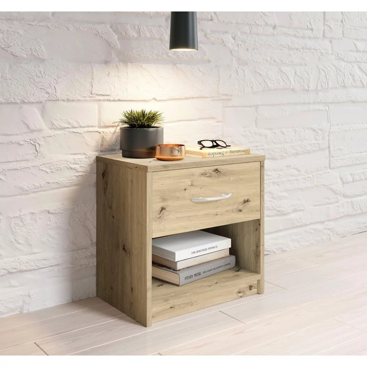 Nachtkommode 1 Schublade 38-533-R8 PEPE Artisan Eiche Nb. ca. 39 x 41 x 28 cm – Bild 5