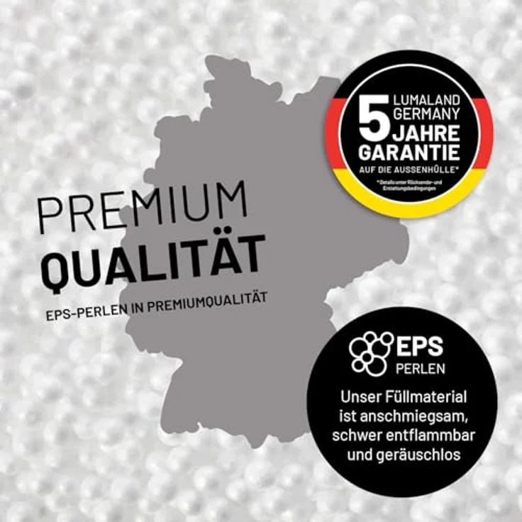 Lumaland Modulares Basic Set - Cord-Reihe | Indoor Sitzsäcke mit Softer Struktur, ideal Sofa Modulen & zum Pouf | Bean Bag mit Füllung - für Wohnzimmer & Co. – Bild 9
