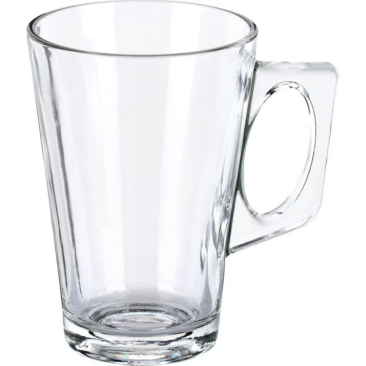 Vilde Latte-Macchiato-Glas mit Henkel aus dickem Glas transparent, 6-tlg, Glas, spülmaschinengeeignet, robust, langlebig – Bild 3