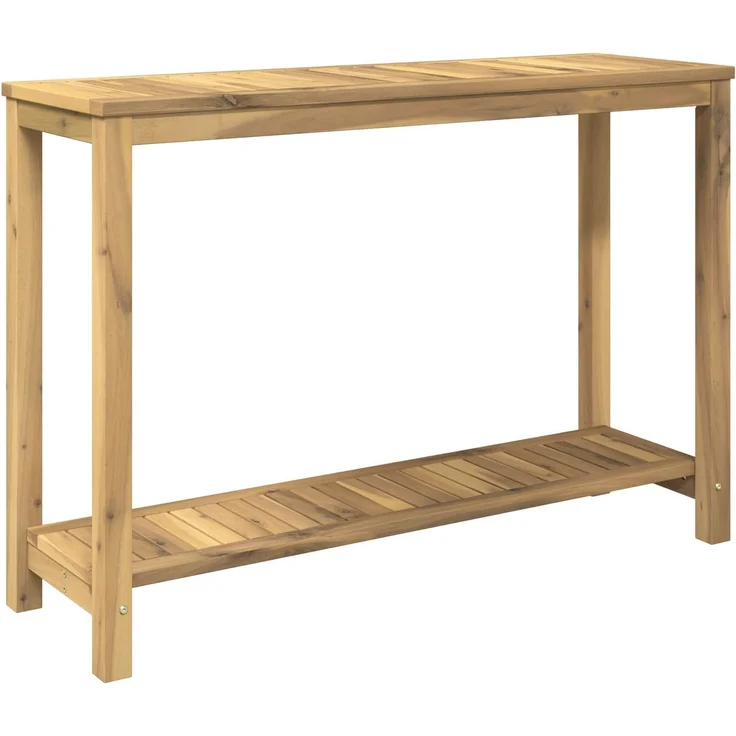 vidaXL Gartenkonsole Tisch Weiß gewaschen 108,5 x 35 x 75 cm 901824 – Bild 2