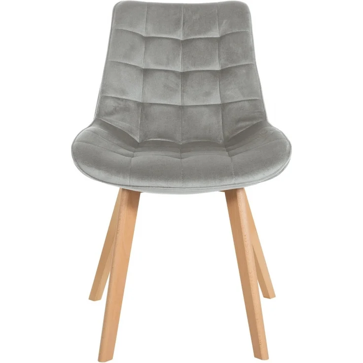 2er Set Stühle Brook Samt grau – Bild 3