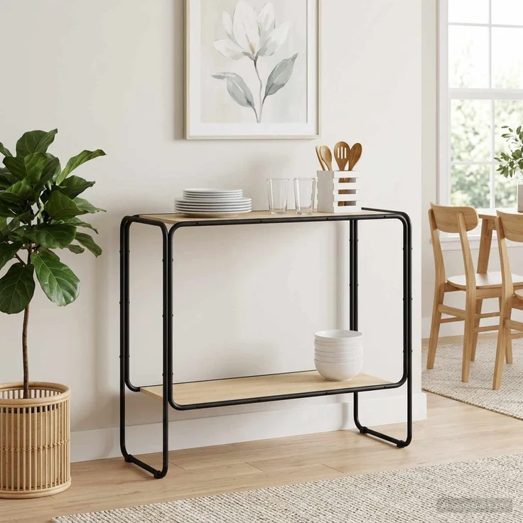 vidaXL Sideboard Sonoma-Eiche 93,5 x 38 x 75 cm Holzwerkstoff 8007961 – Bild 1