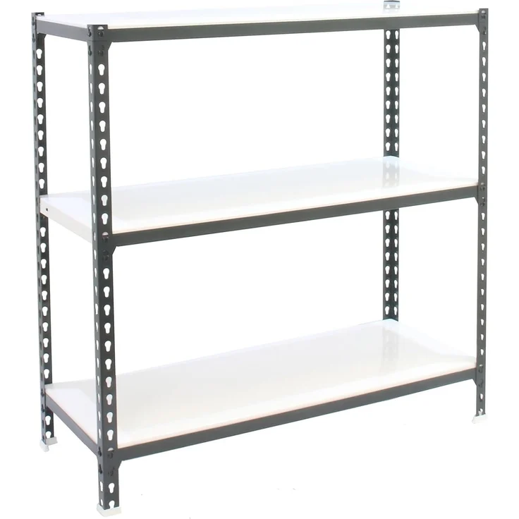 Simon Rack Simonclick Metallregal, 1000 x 900 x 400 mm, 3 Regalböden, 180 kg Biegepunkt, Regale, Anthrazit/Weiß – Bild 1