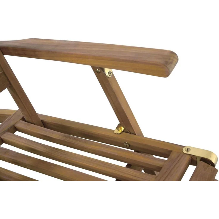 Lesli Living Gartenliege Lesli Living Deckchair "Derry" Teak – Bild 2
