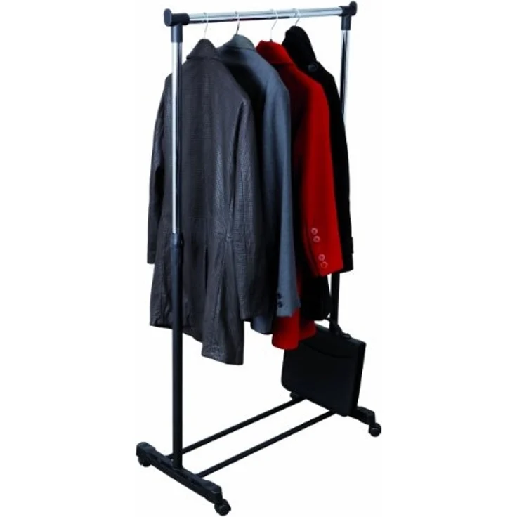 Alba Reihengarderobe Jack BxHxT 82x160-180x42cm mobil mit 4 Rollen sch – Bild 2
