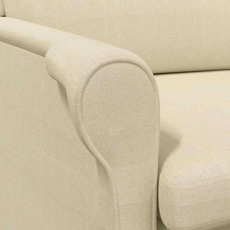 vidaXL Sessel Creme 76 x 94 x 102 cm Stoff 42009846 – Bild 7
