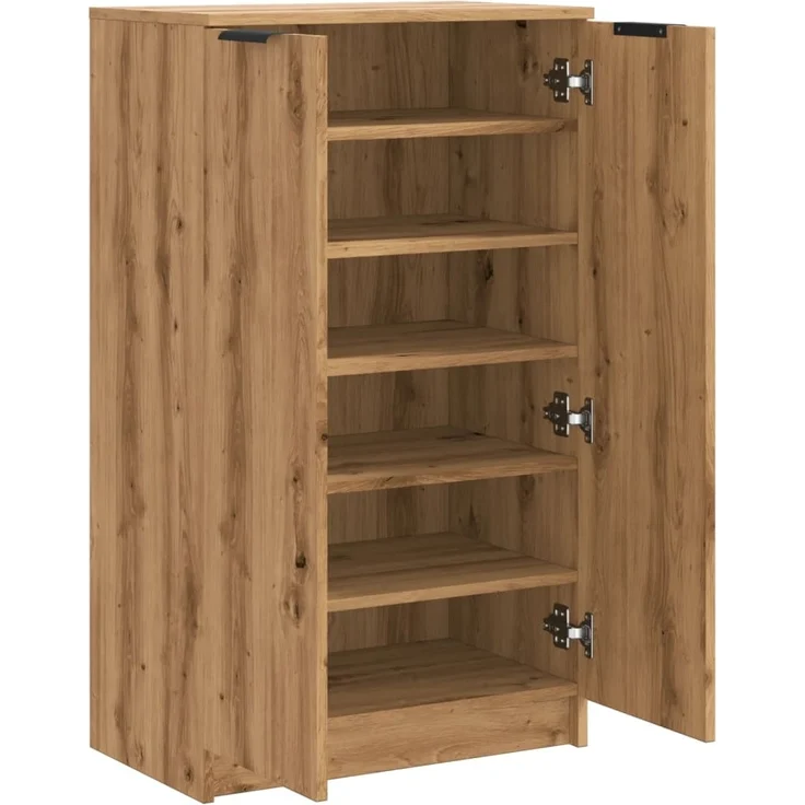 vidaXL Schuhschrank Artisan-Eiche 59x35x100,5 cm Holzwerkstoff 856994 – Bild 4