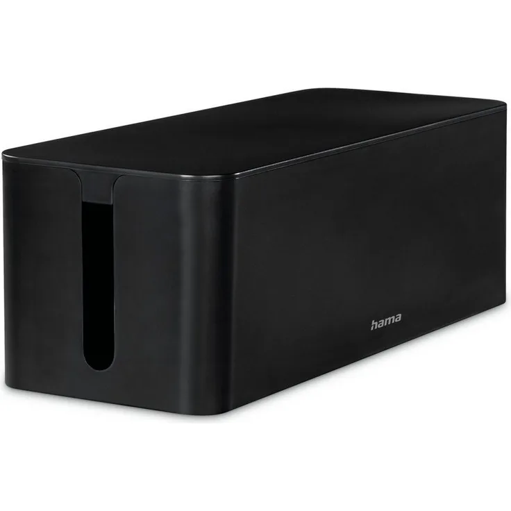 Hama Kabelbox Kabelbox für Standard 6er Steckdosenleisten, Stecker, Kabel, Ladegerät, (1-tlg), Schlichtes Design, Schreibtisch, Tisch, große Aufbewahrungsbox