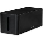 Hama Kabelbox Kabelbox für Standard 6er Steckdosenleisten, Stecker, Kabel, Ladegerät, (1-tlg), Schlichtes Design, Schreibtisch, Tisch, große Aufbewahrungsbox