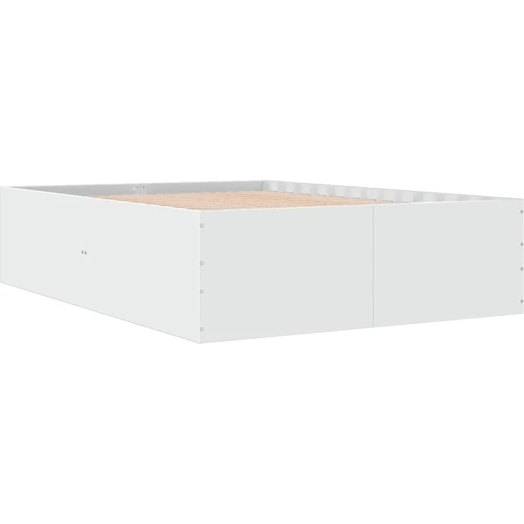vidaXL Bettgestell Weiß 120x190 cm Holzwerkstoff 3280951 – Bild 3