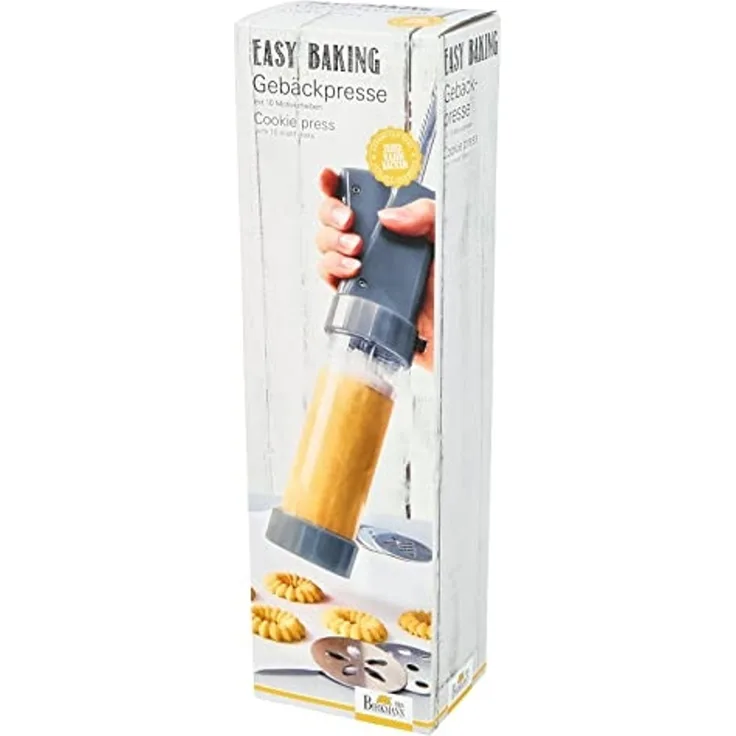 Birkmann Easy Baking, Gebäckpresse, mit 10 Motivscheiben, Kunststoff