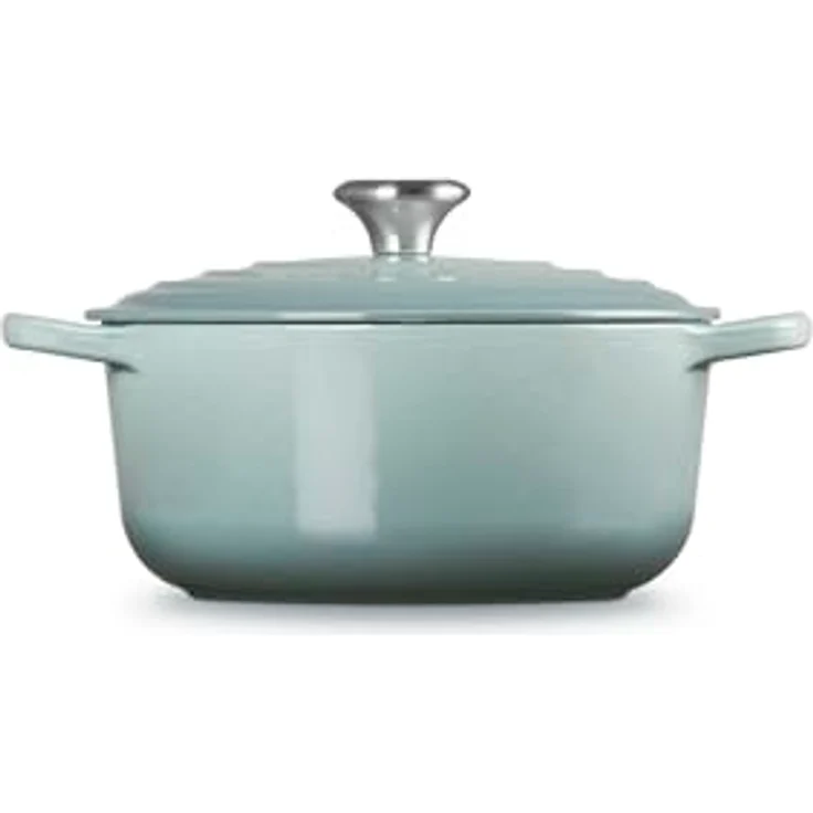 Le Creuset Signature Bräter rund 20 cm Sea Salt – Bild 3