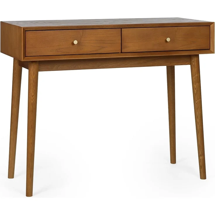 Julian Bowen Lowry Schreibtisch mit 2 Schubladen, Holz, Kirschesche, 80 x 100 x 45 cm – Bild 3